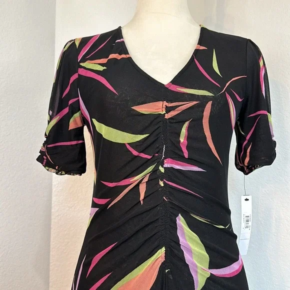 Maggy London V-Neck Reversible A-line Mesh Multi Occasion Dress Size Small NWT - Picture 12 of 16